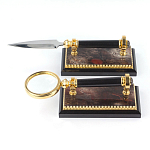 Настольный письменный набор из яшмы и долерита с декором Двуглавый орел Manager Organizer варинант исполнения - 5 | Loft Concept в Нижнем Новгороде