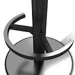 Барный стул вращающийся со спинкой и подлокотниками Douglas Rhombus Черный Велюр варинант исполнения - 5 | Loft Concept в Нижнем Новгороде