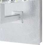 Бра серебряное с фактурным прозрачным абажуром Optical Crystal варинант исполнения - 2 | Loft Concept в Нижнем Новгороде