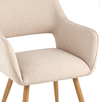 Стул в рогожке бежевого цвета NEASAN STOOL варинант исполнения - 6 | Loft Concept в Нижнем Новгороде