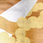 Обои ручная роспись в стиле Арт-деко Namban Colourway SC-290 on Deep Rich Gold gilded paper варинант исполнения - 1 | Loft Concept в Нижнем Новгороде