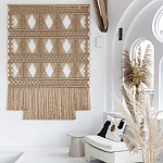 Панно на стену плетеное Макраме бежевый цвет  варинант исполнения - 5 | Loft Concept в Нижнем Новгороде