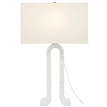 Настольная лампа на арочном корпусе с прямоугольным абажуром One Piece Support варинант исполнения - 2 | Loft Concept в Нижнем Новгороде