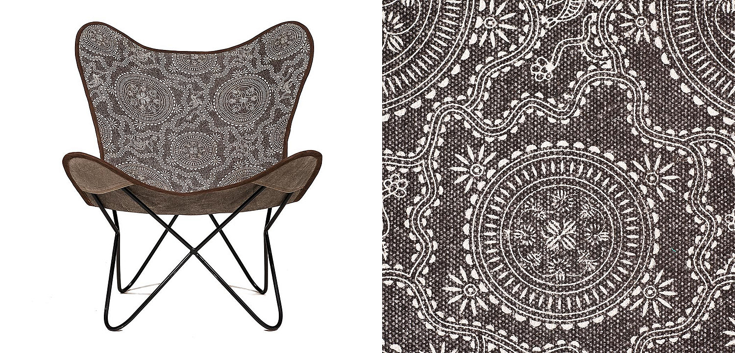 Кресло Indian black and white pattern - Loft-Concept в Нижнем Новгороде