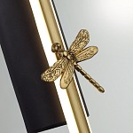 Бра с круглым плафоном из алебастра и бронзовой декоративной стрекозой 65 Alaris  варинант исполнения - 7 | Loft Concept в Нижнем Новгороде