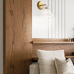 Бра с белым конусным плафоном из стекла Alora Mood варинант исполнения - 9 | Loft Concept в Нижнем Новгороде