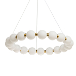 Люстра круглая с матовыми белыми шарами PEARLS Suspension варинант исполнения - 1 | Loft Concept в Нижнем Новгороде