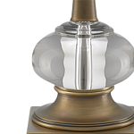 Настольная лампа с хрустальным шаром на корпусе и высоким тканевым абажуром Prism Rod варинант исполнения - 1 | Loft Concept в Нижнем Новгороде