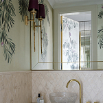 Обои ручная роспись Silk Tree Original colourway on White Metal gilded paper варинант исполнения - 3 | Loft Concept в Нижнем Новгороде