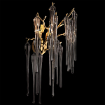 Бра с бронзовыми акцентами и прозрачными стеклянными каплями Droplet Bra варинант исполнения - 2 | Loft Concept в Нижнем Новгороде