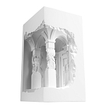 Встраиваемый в стену гипсовый светильник под покраску с колоннами и арками в античном стиле Antiquity Athena варинант исполнения - 6 | Loft Concept в Нижнем Новгороде