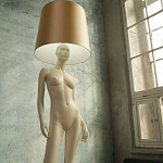 Лампа MANNEQUIN LAMP с абажуром изгибы тела варинант исполнения - 7 | Loft Concept в Нижнем Новгороде