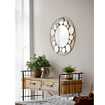 Зеркало настенное с круглыми зеркальными вставками Modern Mirror Space варинант исполнения - 2 | Loft Concept в Нижнем Новгороде