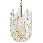 Подвесной светильник декорированный цветами из стекла Lightness of Flowers варинант исполнения - 1 | Loft Concept в Нижнем Новгороде