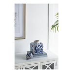 Ваза с крышкой в китайском стиле Oriental Blue & White Ornament Vases варинант исполнения - 3 | Loft Concept в Нижнем Новгороде