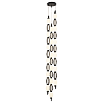 Подвесной светильник светодиодный с белыми сферическими плафонами и декоративными элементами в виде черной сетки HANDLE GRAPE варинант исполнения - 4 | Loft Concept в Нижнем Новгороде