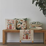 Подушка с цветочным принтом и кисточками Blooming Elegance Daisy варинант исполнения - 9 | Loft Concept в Нижнем Новгороде