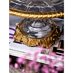 Чаша из прозрачного стекла с бронзовым ободком и фигурками бабочек Eden Garden варинант исполнения - 5 | Loft Concept в Нижнем Новгороде