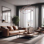 Люстра с 3-мя подвесами в виде шестиугольников Hexagon Horizontal варинант исполнения - 8 | Loft Concept в Нижнем Новгороде