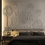 Барельеф DANDELIONS варинант исполнения - 1 | Loft Concept в Нижнем Новгороде