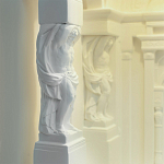 Встраиваемый в стену гипсовый светильник под покраску с колоннами и арками в античном стиле Antiquity Athena варинант исполнения - 13 | Loft Concept в Нижнем Новгороде