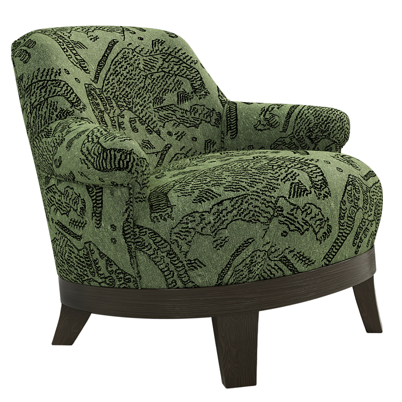 Кресло Turin Green Зеленый Коричневый в Нижнем Новгороде | Loft Concept 