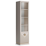 Шкаф-витрина с полками и стеклянной дверкой Satin Furniture варинант исполнения - 1 | Loft Concept в Нижнем Новгороде