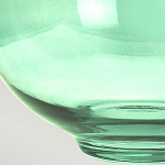 Настольная лампа с шарообразным прозрачным основанием из цветного переработанного стекла и белым цилиндрическим абажуром Elstead Lighting варинант исполнения - 5 | Loft Concept в Нижнем Новгороде