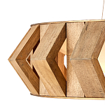 Люстра круглая из толстых деревянных реек Wooden Slats варинант исполнения - 2 | Loft Concept в Нижнем Новгороде