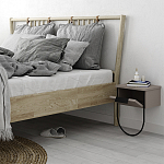 Прикроватная тумба бежево-серого цвета с откидной дверцей NORFOLK NIGHTSTAND LIGHT MOCHA варинант исполнения - 2 | Loft Concept в Нижнем Новгороде