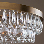 Люстра круглая с подвесками в форме стеклянных капель Glass Rain варинант исполнения - 4 | Loft Concept в Нижнем Новгороде