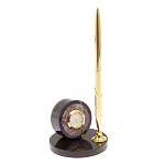 Часы настольные с ручкой из натурального камня Stone Clock варинант исполнения - 5 | Loft Concept в Нижнем Новгороде