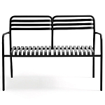 Скамья из алюминия Mack Metal Bench Black варинант исполнения - 2 | Loft Concept в Нижнем Новгороде