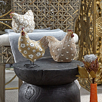 Статуэтка курица с текстурной поверхностью бежевого цвета Rustic Chicken варинант исполнения - 5 | Loft Concept в Нижнем Новгороде