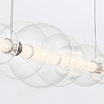 Подвесной светильник линейный с прозрачными стеклянными шарами разного диаметра Eurofase варинант исполнения - 8 | Loft Concept в Нижнем Новгороде