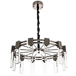 Люстра с прямоугольными хрустальными плафонами Glass Rectangles Chrome Chandelier 60 варинант исполнения - 2 | Loft Concept в Нижнем Новгороде