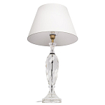 Настольная лампа хрустальная с белым абажуром Diamond Facets варинант исполнения - 2 | Loft Concept в Нижнем Новгороде