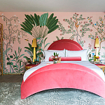 Обои ручная роспись Amazonia Florence Pink dyed silk варинант исполнения - 3 | Loft Concept в Нижнем Новгороде