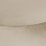 Банкетка круглая бежевый велюр на 4-х металлических ножках черного цвета SANJAY варинант исполнения - 4 | Loft Concept в Нижнем Новгороде