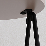 Стол приставной с 2-мя круглыми бежево-серыми столешницами ESSEL LIGHT MOCHA варинант исполнения - 1 | Loft Concept в Нижнем Новгороде