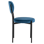 Стул с круглым сиденьем на металлическом основании ALFIE CHAIR Blue варинант исполнения - 5 | Loft Concept в Нижнем Новгороде