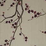 Обои ручная роспись Cherry Tree Special Colourway on Icefield dyed silk варинант исполнения - 1 | Loft Concept в Нижнем Новгороде