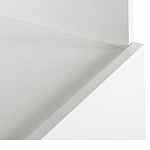 Стеллаж книжный белый с 3-мя открытыми полками и дверкой Strict Lines варинант исполнения - 3 | Loft Concept в Нижнем Новгороде