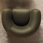 Дизайнерское полукруглое мягкое кресло CINNAMON Armchair варинант исполнения - 2 | Loft Concept в Нижнем Новгороде