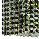 Бра с хрустальными подвесками хром Crystal Art Chrome Green Wall Lamp варинант исполнения - 3 | Loft Concept в Нижнем Новгороде