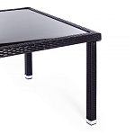 Обеденный комплект из искуственного ротанга Vintara черный варинант исполнения - 10 | Loft Concept в Нижнем Новгороде