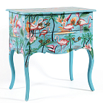 Комод с росписью Розовый фламинго L.XV CHEST OF DRAWERS Flowers with Flamingo варинант исполнения - 1 | Loft Concept в Нижнем Новгороде
