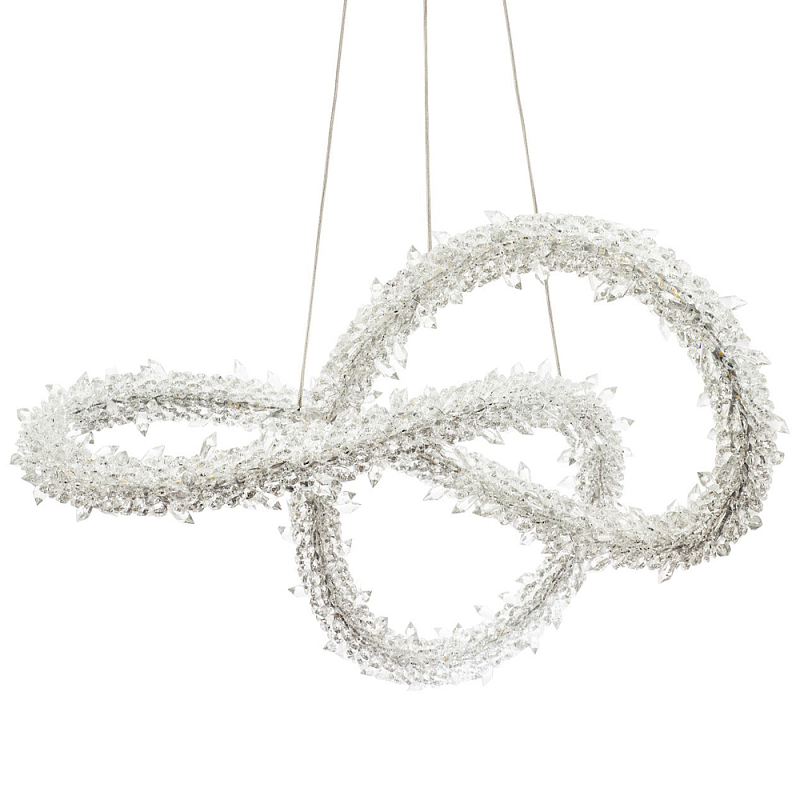 Фигурная люстра с хрустальным декором Gilbertine Crystal Curly Ring Chandelier Латунь Прозрачный Фигурная люстра с хрустальным декором Gilbertine Crystal Curly Ring Chandelier Латунь Прозрачный в Нижнем Новгороде | Loft Concept