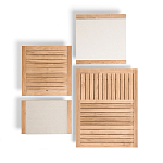 Дизайнерский кофейный стол из дерева с керамической столешницей уличный SWAY Coffee Table варинант исполнения - 2 | Loft Concept в Нижнем Новгороде