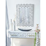 Прямоугольное зеркало с инкрустацией раковинами устриц Mother оf Pearl Facets варинант исполнения - 5 | Loft Concept в Нижнем Новгороде